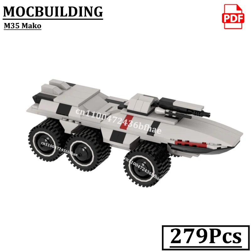 

Модель M35 Mako, земляная колесница, военный танк, МОББИЛДИНГ, массовый эффект, строительные игрушки, подарок