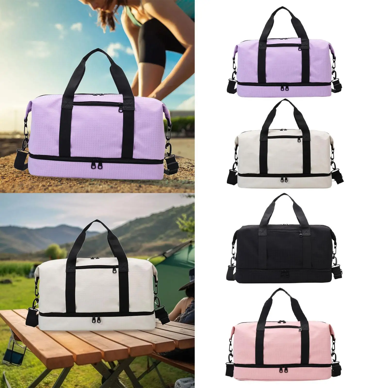 

Underseat Carry on Bag Tote Luggage Bag Adjustable Strap Shoulder Bag Small Travel Bag for Trips Outdoor Hiking Business Camping