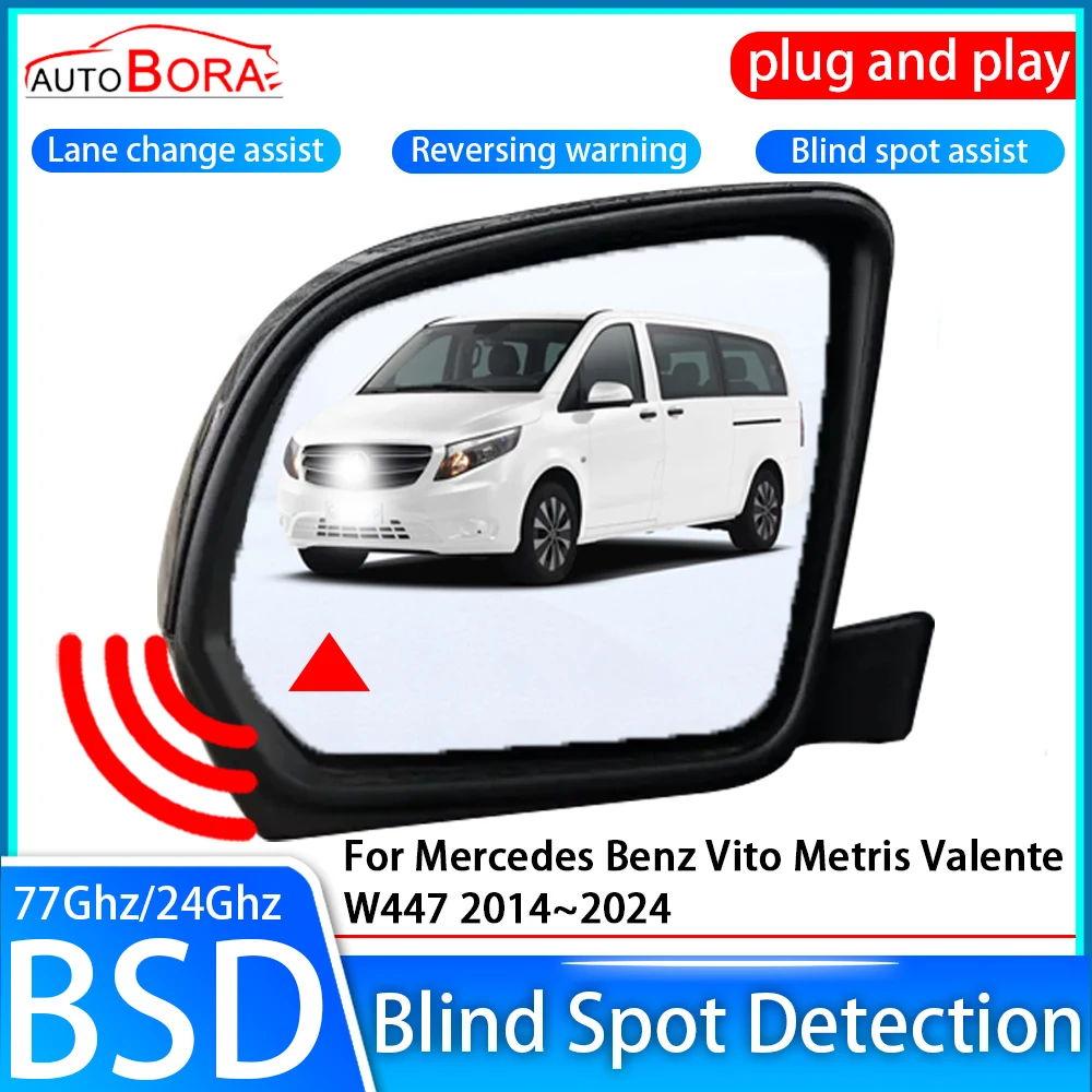 

Car Blind Spot Detection System BSD BSA Sensor Drive Rear Mirror Monitoring for Mercedes Benz Vito Metris Valente W447 2014~2024