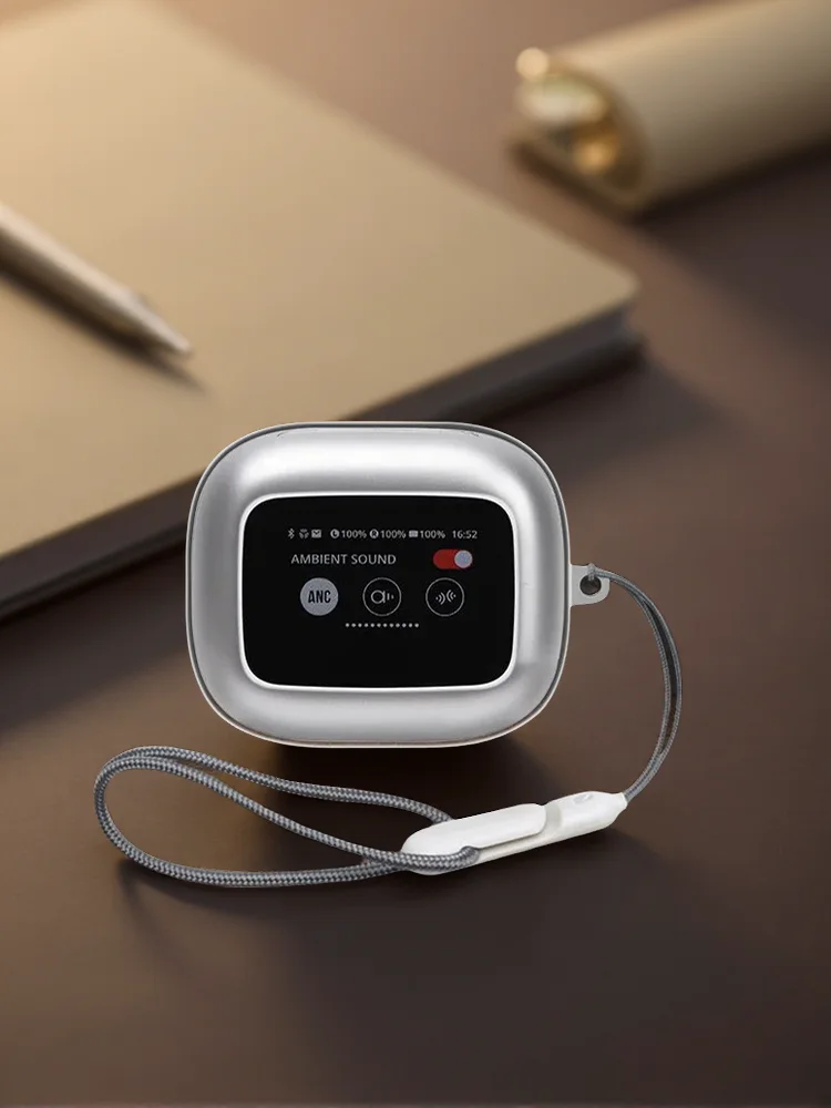 Przezroczyste etui ochronne z miękkiego TPU, odporne na wstrząsy, z zawieszką, do słuchawek JBL Live Beam 4/ Buds 4/ Flex 4. — zdjęcie produktu 7