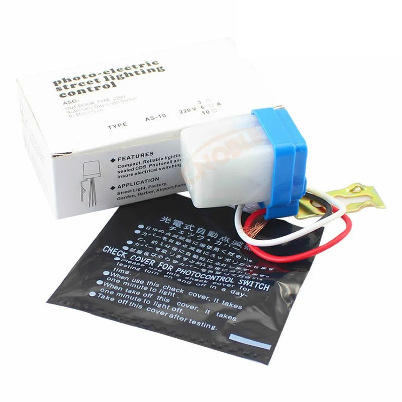 

Quality Automatic light-control switch, photo-electronic street lighting control out-door type, rain proof 220V AS-10