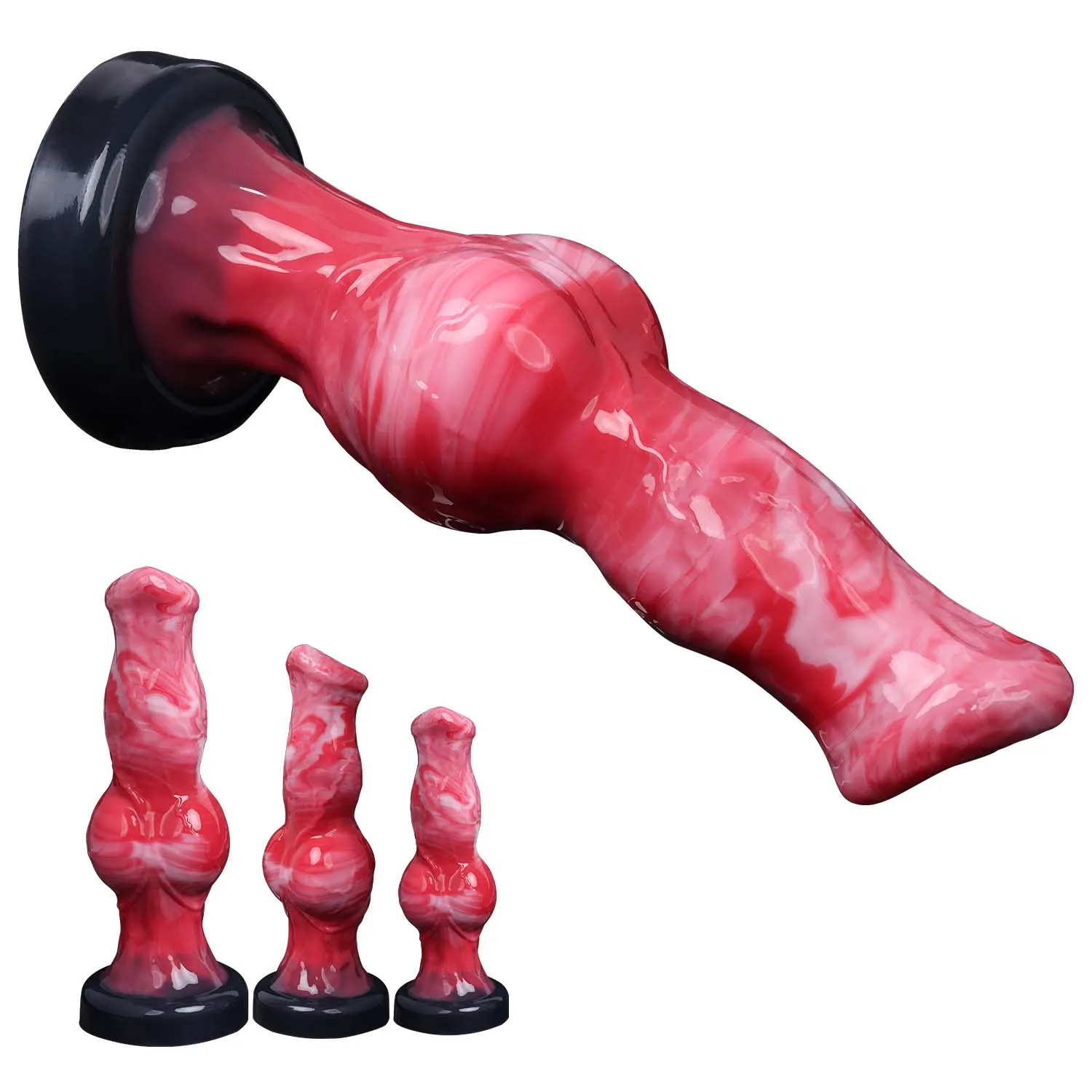 Dildo pene animale realistico con anal plug per uomo e donna_voghion.com