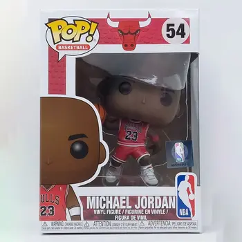 傳奇球星麥可喬丹模型玩具 Funko Pop NBA 喬丹可動人偶卡通 Q 版人偶收藏紀念品 10 最佳銷售 NBA人物 - №10