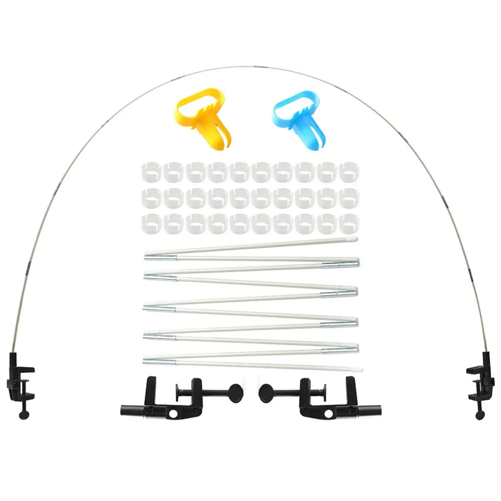 Easy Assemble Tabletop Balloon Arch Holder with Fiberglass Poles for Party Table Focal Point
