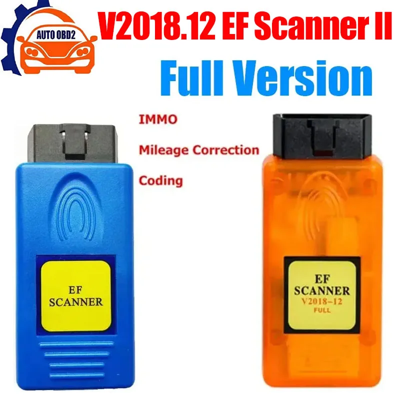 

Best V2018.12 E/F Scanner II Full Version for BMW Diagnosis + IMMO + Mileage Correction + Coding EF Scanner II Diagnostic Tool