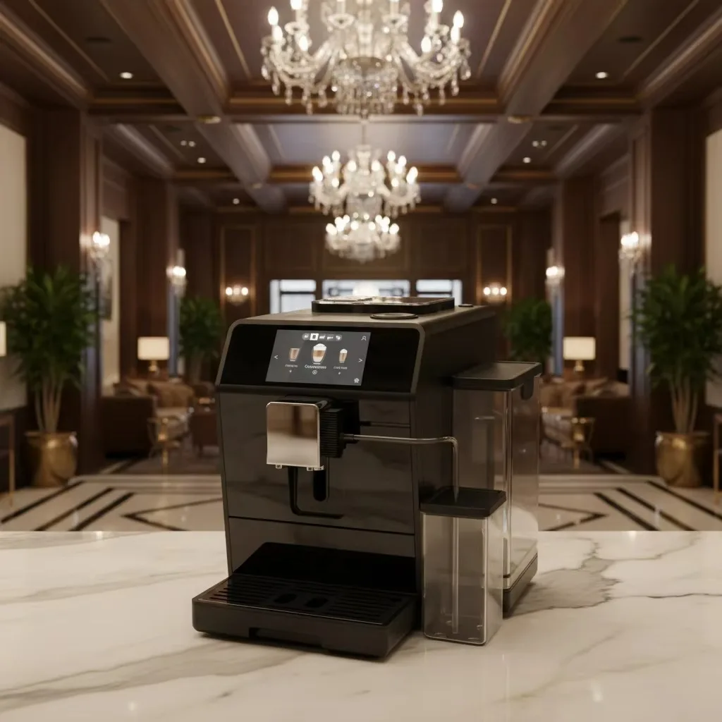 High Performance Fully Automatic Espresso Coffee Machine 19bar High Pressure Extraction Color Screen Touch