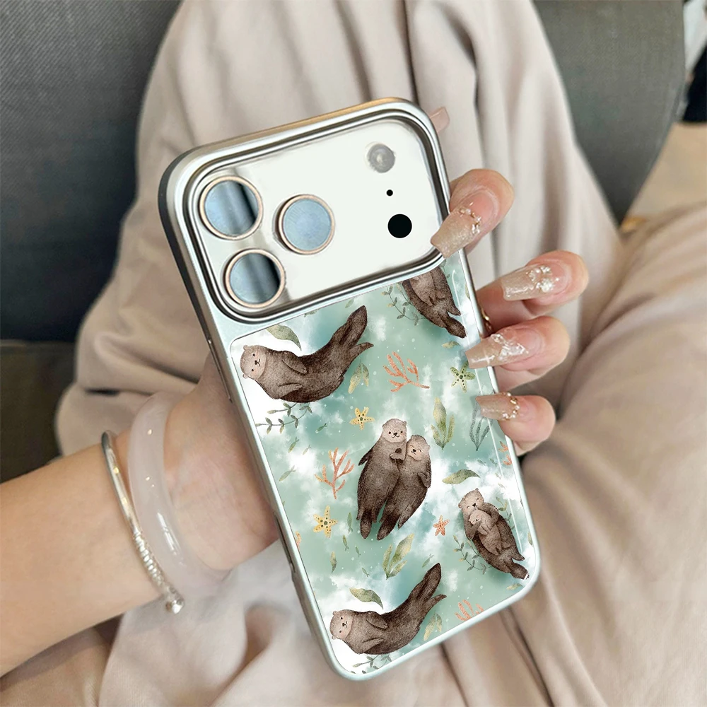 Neue Blumen-Meer-Küsten-Klebstoffhülle für iPhone 15 17 13 Pro Max Phone 11 12 ProMax 14 15 16 Plus Hüllen Stoßfeste Luxus-Coque – Detail 24