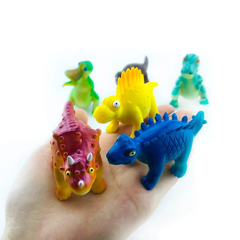6 pz/set Mini simulazione animale dinosauro modello stegosauro hadrosaur Tyrannosaurus figure bambini giocattoli educativi cognitivi