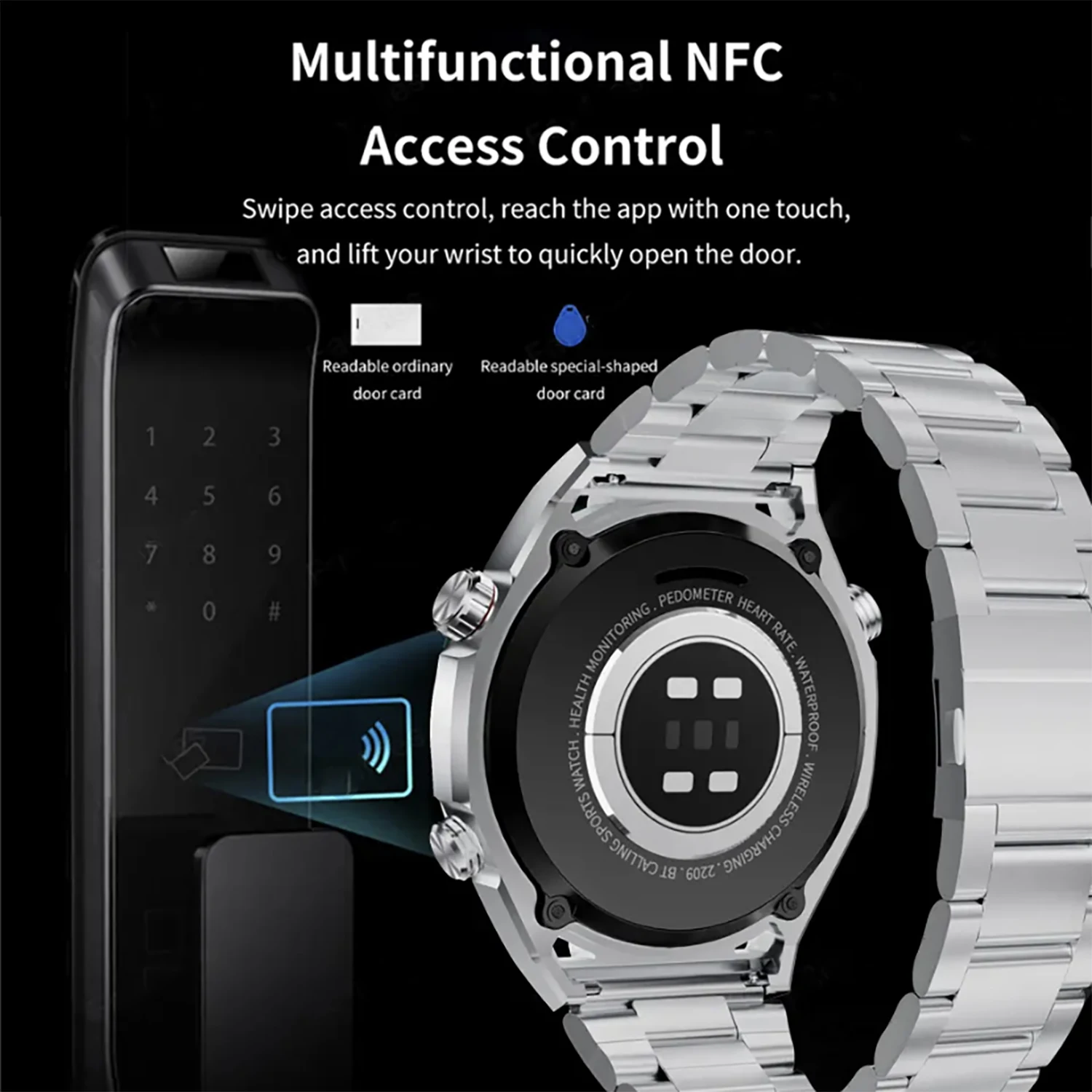 New Men's Luxury SmartWatch SK4 Pro Max 1.62 inch HD Screen NFC AI Voice Bluetooth Call NFC GPS Sport Fitness Tracker Smartwatch