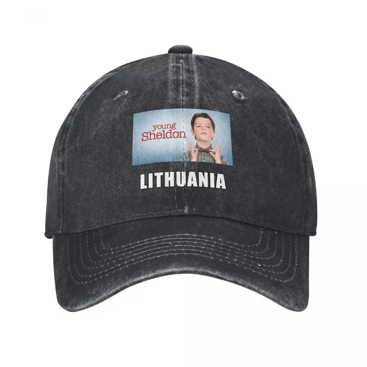 Funny Young Sheldon Comedy Lithuania Men Women Baseball Caps Sheldon Cooper Distressed Washed Cap Vintage Outdoor Summer Sun Cap