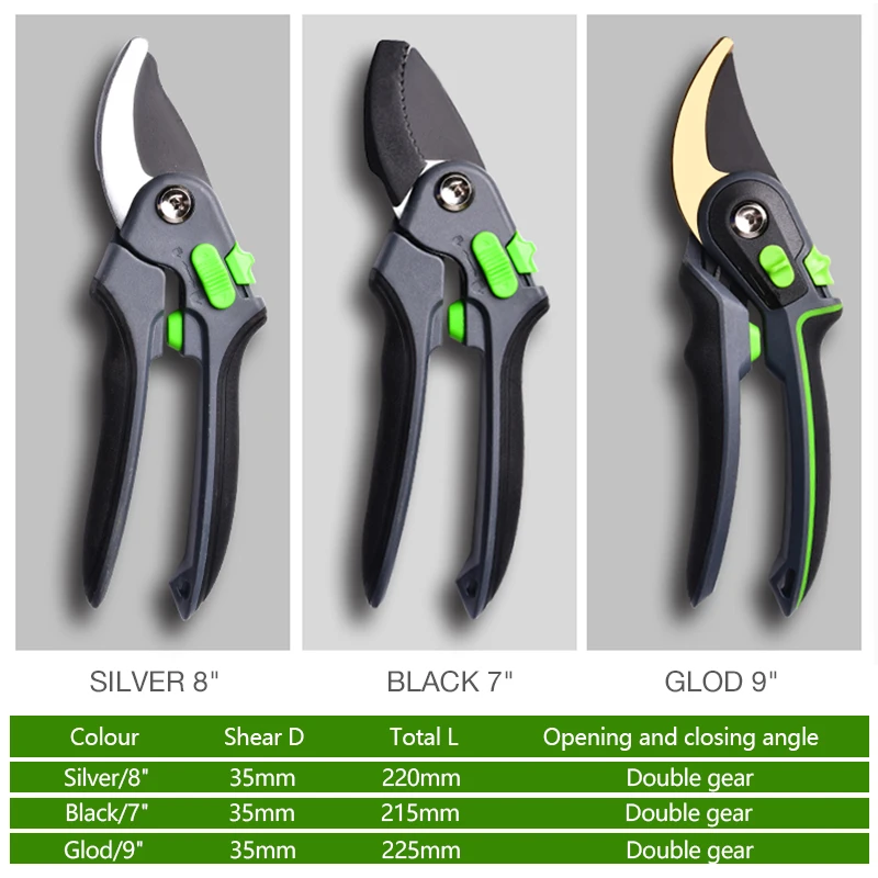 Garden Pruning Shears Stainless Steel Pruning Tools Garden Tools Scissors Cutter Fruit Picking Weed Home Potted Branches Pruner