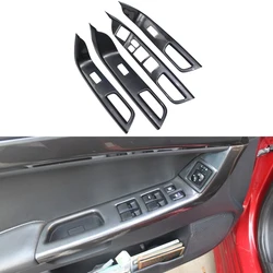 RHD! LHD! For Mitsubishi Lancer 2008-2016 Car Accessories ABS Plastic Car Door Window Lift Switch Cover For High-configurated