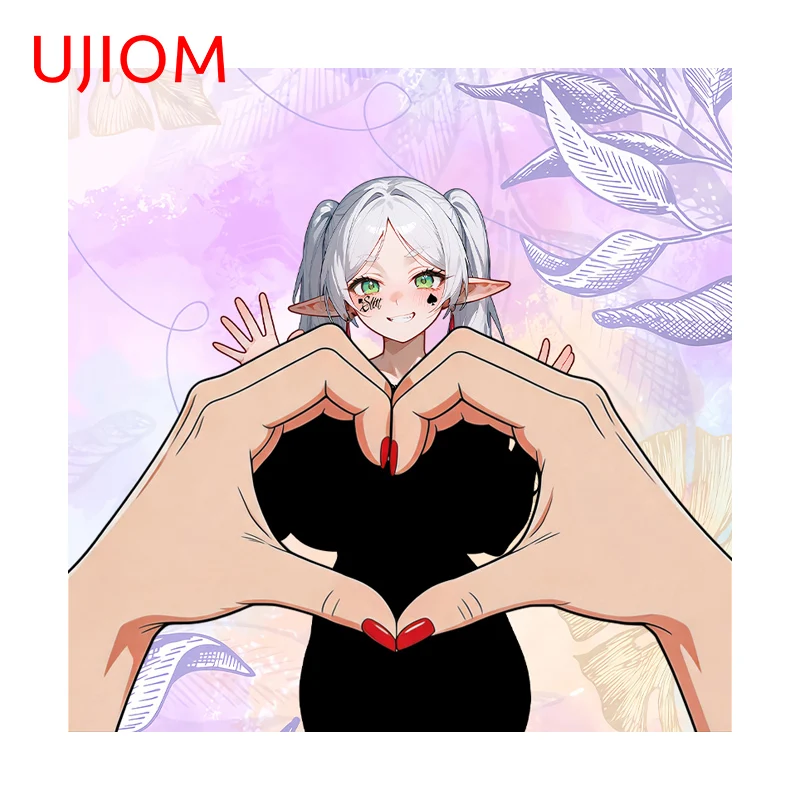 UJIOM Spade Girl Frieren Wall Sticker Pussy Wagon Enchanting Sunscreen Vinyl Decal Suitable For Room Decoration Accessories