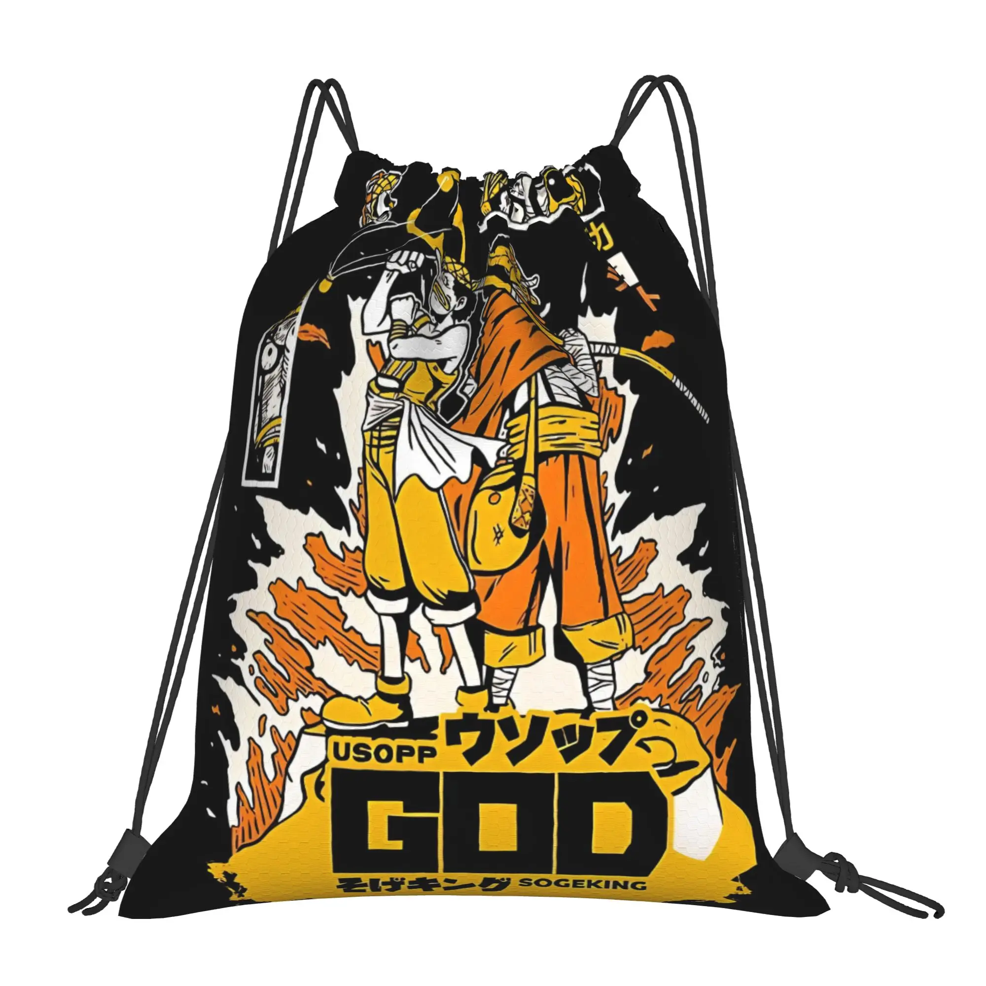 

Usopp One Piece Spearfishing Drawstring Bags Men Women Diving Storage Backpack Swimming Bag Multi-function Pocket