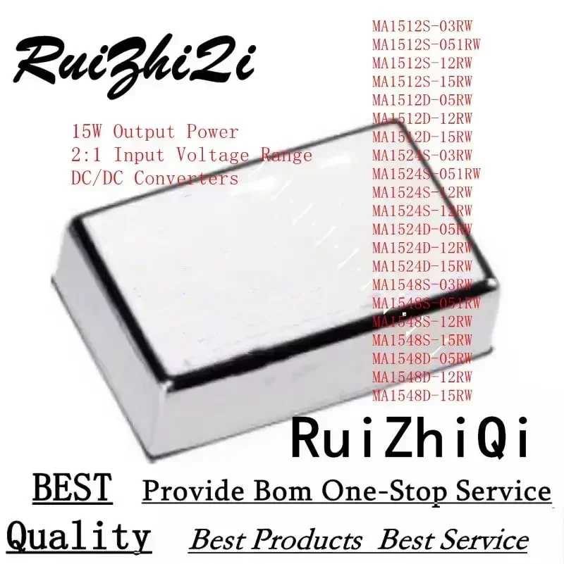 10PCS/LOT MA1524S-03RW MA1524S-051RW MA1524S-12RW MA1524S-15RW MA1524D-05RW MA1524D-12RW MA1524D-15RW 15W 2:1 DC/DC CONVERTERS