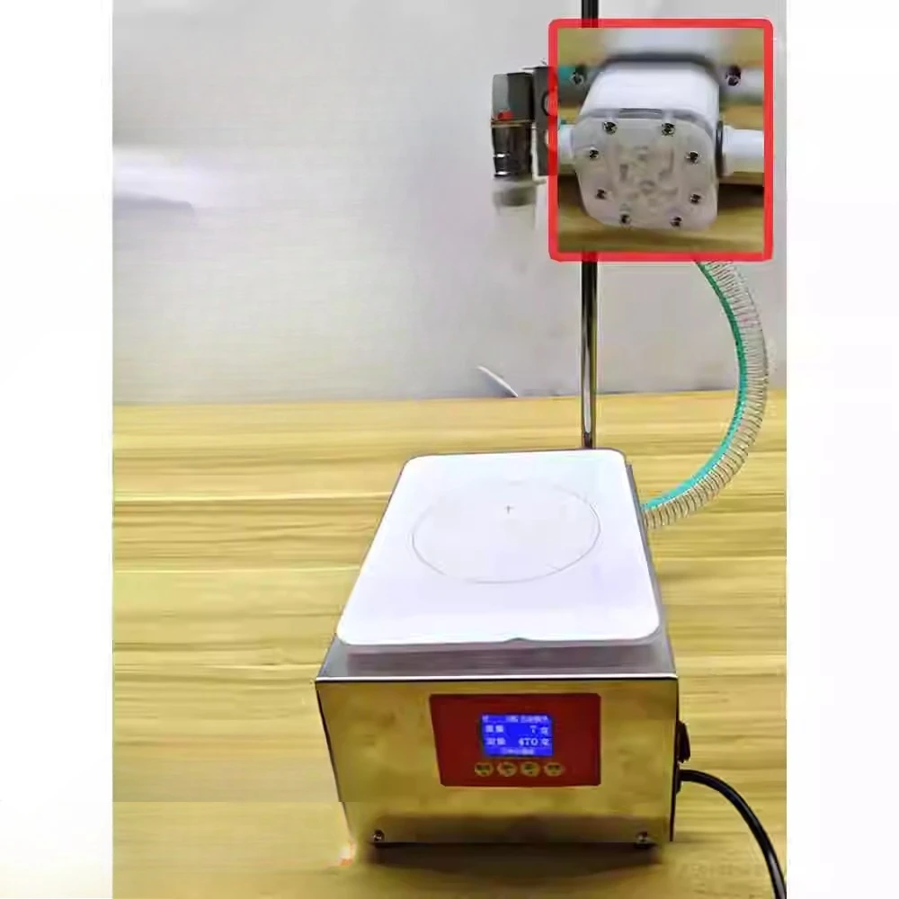 Commercial Gear Pump Driving Input Honey Liquid Automatic Max Filler Food Processor 5KG Smart Honey Filling Machine