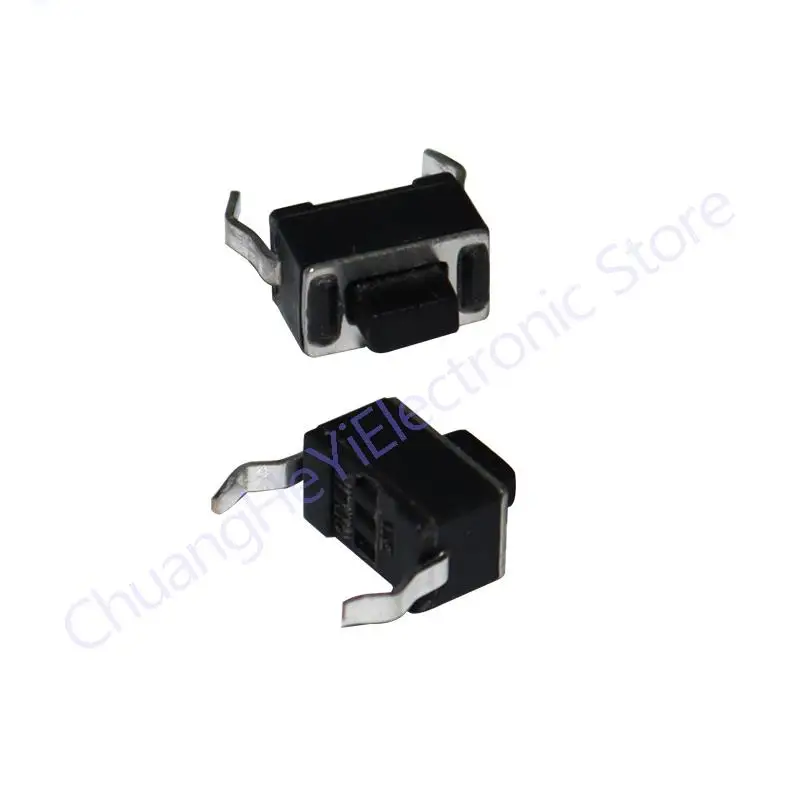 100Pcs/Lot DIP Tact Switch 3x6x5.0mm Connectors Push Button 3*6*5mm Tactile Switches Black