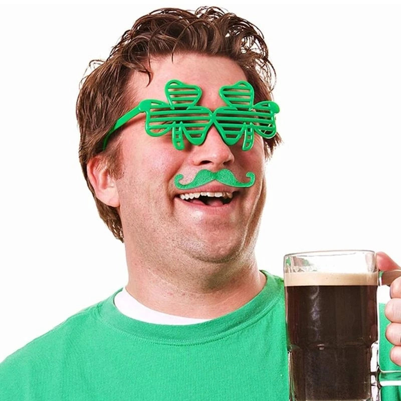 مجموعة أزياء R1WE لليوم الوطني الأيرلندي قبعة شامروك سانت باتريك للحفلات التنكرية