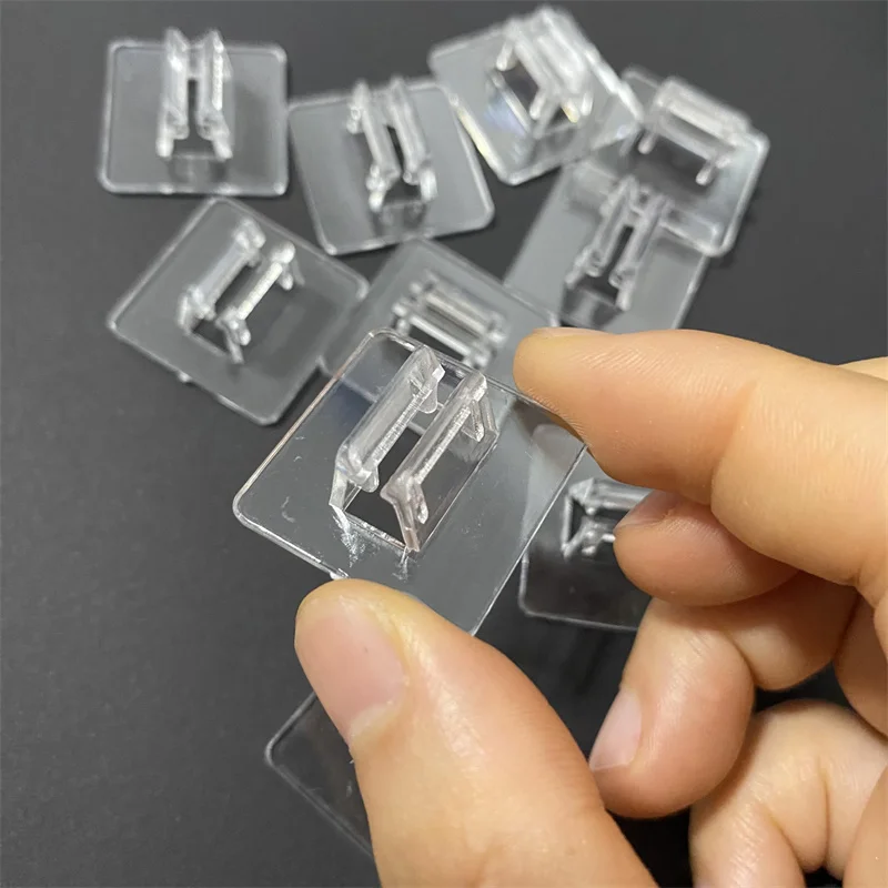 50Pieces/Set 24*10mm Big Size Transparent Plastic Stand For 2mm Paper Cards Board Games Components Card Display Holder