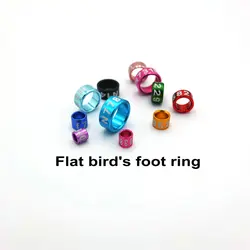 50PCS Flat mixed color bird's foot rings (2.6MM-8MM)