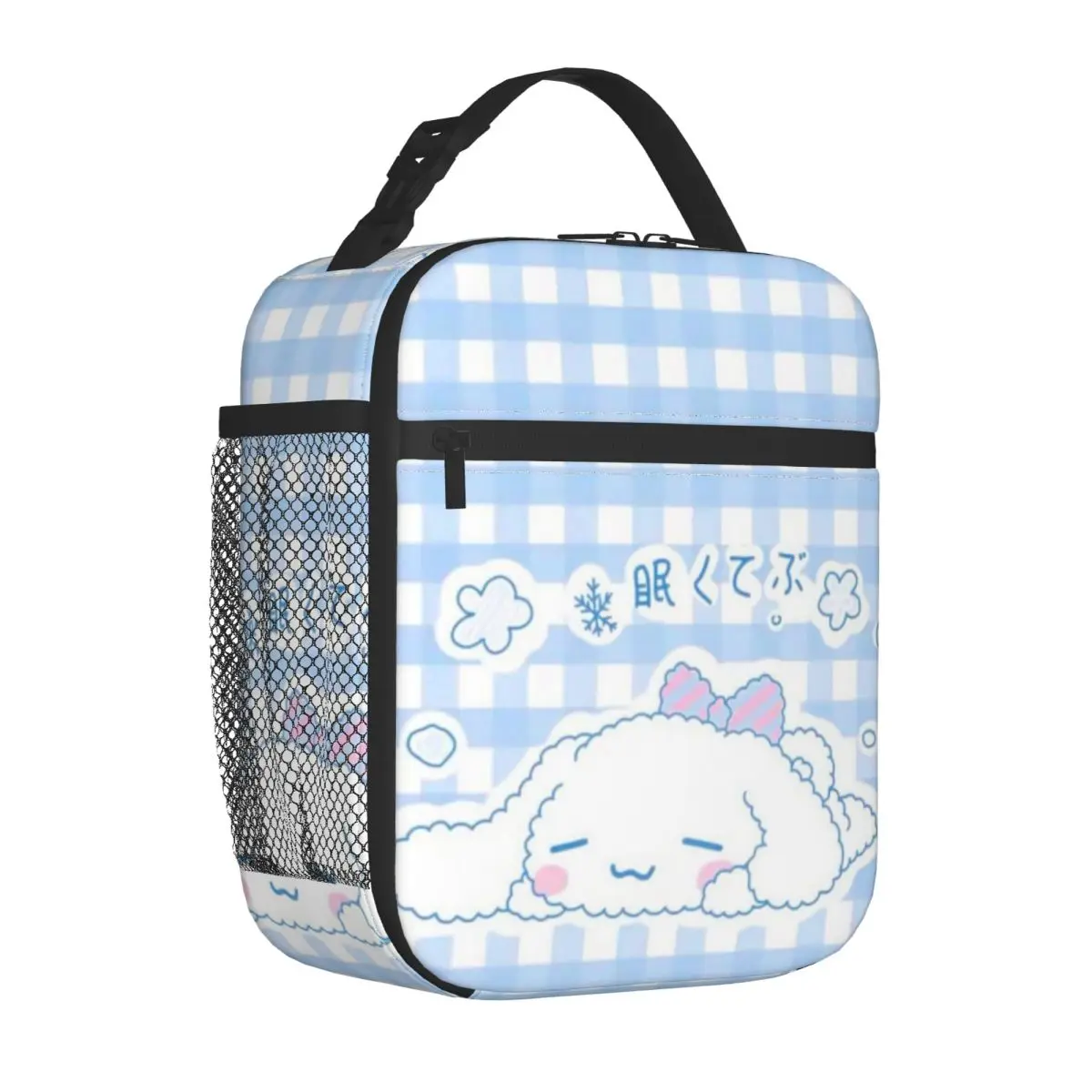 Cinnamoroll Insulated Lunch Bags Thermal Bag Reusable Hello Kitty High Capacity Tote Lunch Box Girl Boy Office Travel