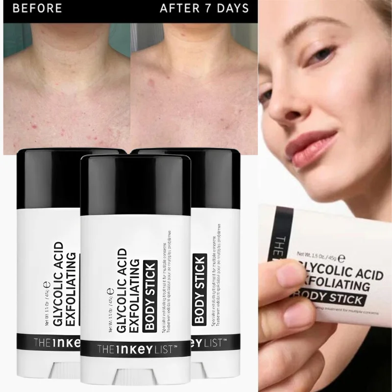 The Inkey List Glycolic Acid Exfoliating Body Stick Roll On Gentle Skin Resurfacing Stick Smoothing Uneven Body Skin Care