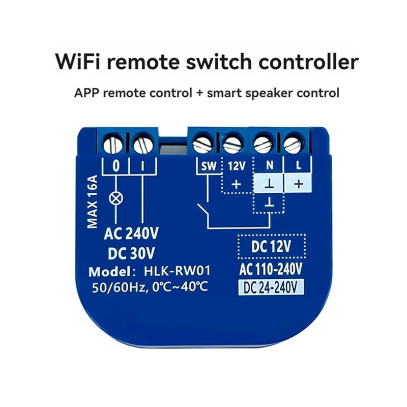 

-N21R Smart Home Relay Switch AC110-240V Single Channel With Remote Control Compatible With APP & Alexa