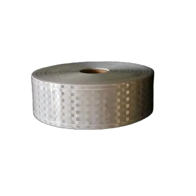 Small Square Night Flashing Reflective PVC Tape, Warning Road Traffic Belt, DIY Clothing Material, 5cm * 50m