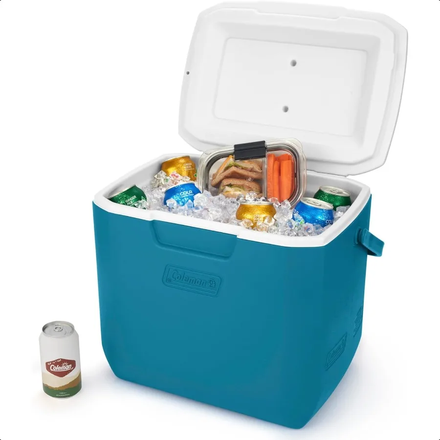 Chiller 30qt Insulated Portable Cooler with Ice Retention Large Carry Handle Made in USA Great for Camping Tailgating Parties S