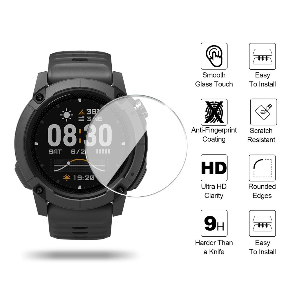 1-5PCS HD Clear Tempered Glass for Coros Nomad Screen Protector TPU Hydrogel Film for Coros NOMAD Anti Scratch Watch Screen Film