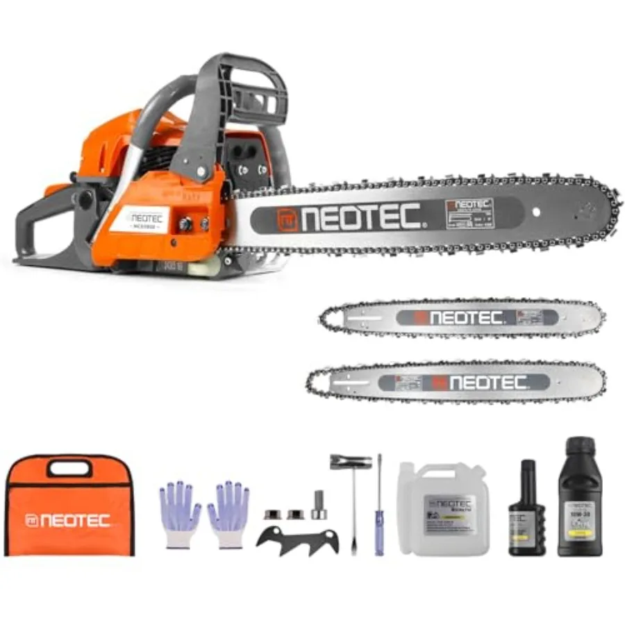 منشار غاز 58CC 18 بوصة 20 بوصة منشار سلسلة يعمل بالغاز مع منشار سلسلة بنزين محمول مريح 2 دورة محرك غاز Cha #1