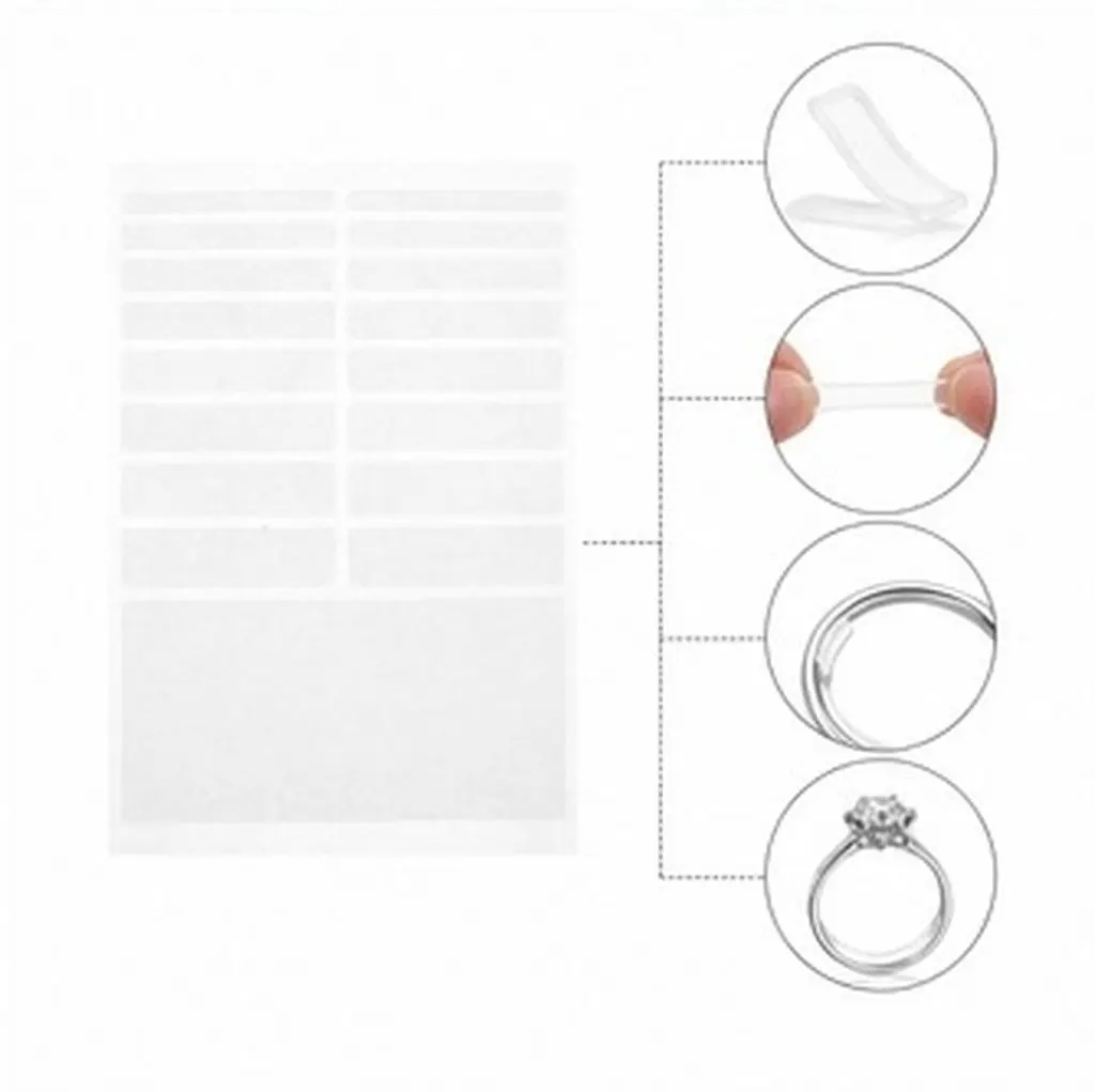 10Pcs Silicone Ring Spacer Pads Clear Invisible Size Adjusters Soft Protective Adhesive for Loose Rings Jewelry Comfort
