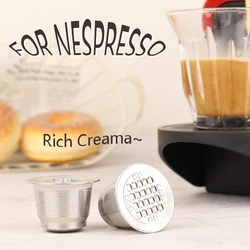 Reusable Coffee Capsule For Nespresso Stainless Steel Coffee Filters Espresso Coffee  Maker New Upgraded
