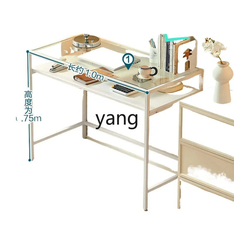 Yjq Modern Simple Computer Table Rental House Simple Small Apartment Desk Chair Bedroom and Household