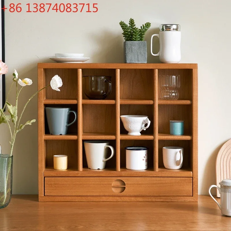 Cup Draining Board Cherrywood Cup Display Stand