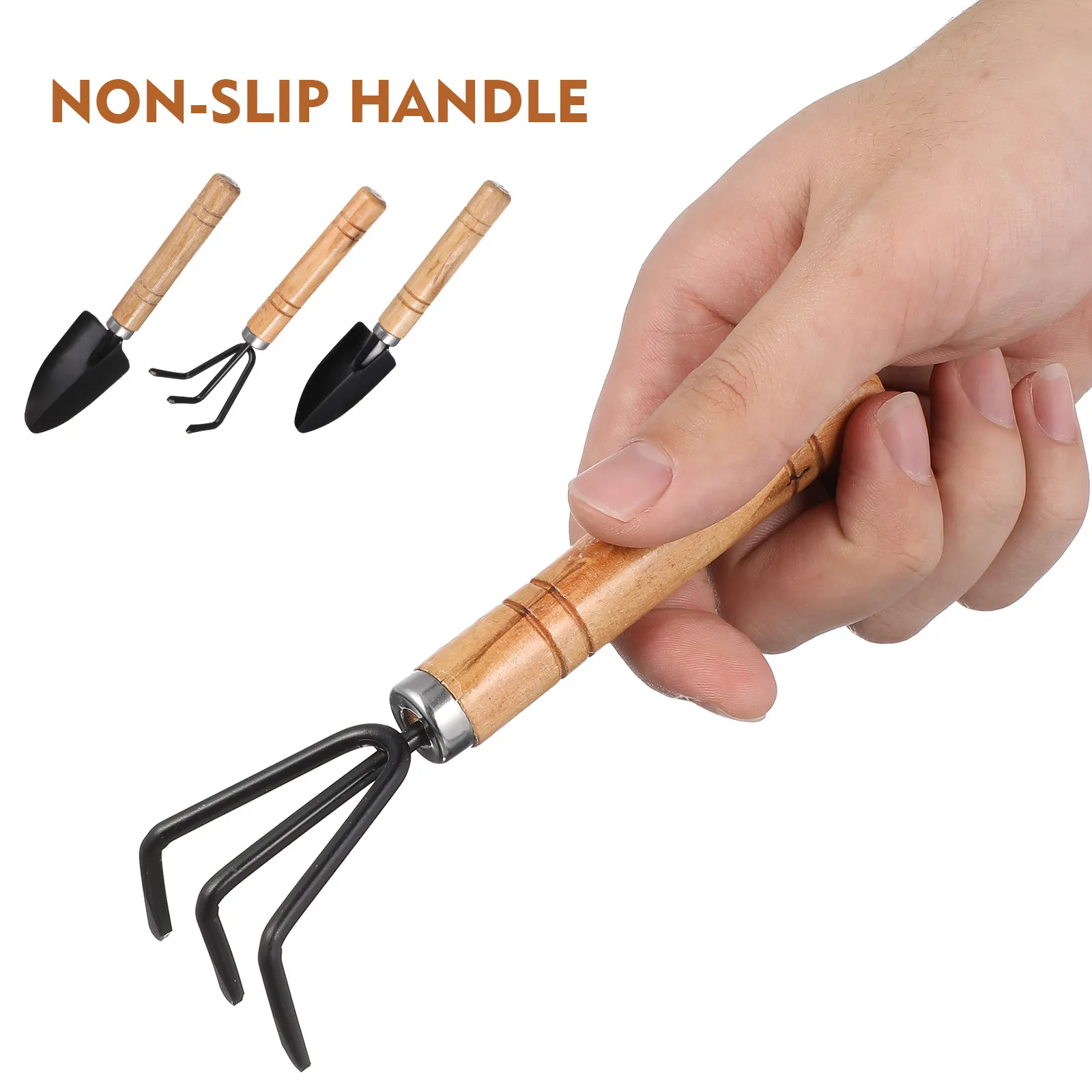 1Set Watering Can Garden Tools Small Metal Watering Pot Long Spout Comfortable Handle Indoor Outdoor Gardening Essential Tool