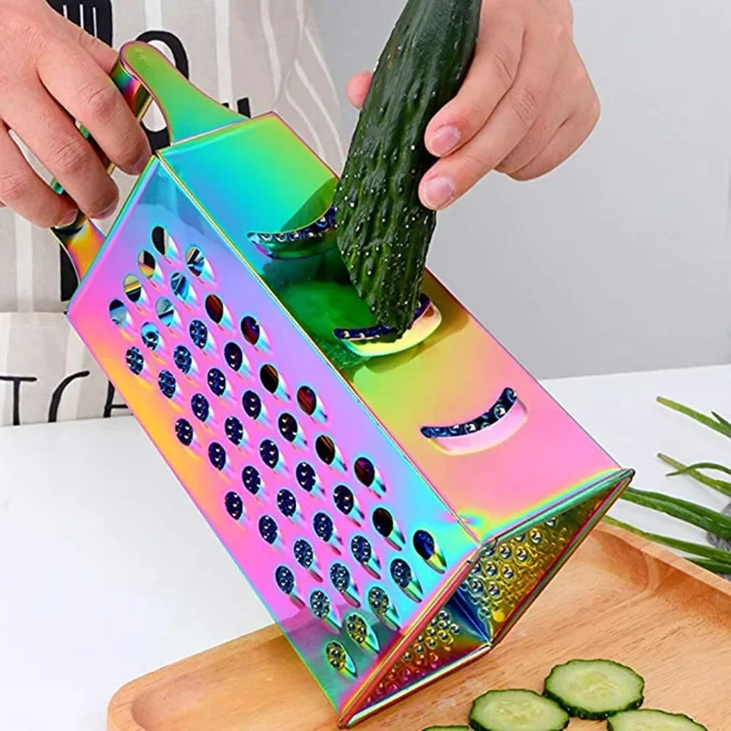 Multi-functional Vegetable Cutter Potato Slicer Kitchen Utensils Rainbow Zester Carrot Cutter Vegetable Fruit Cheese Grater