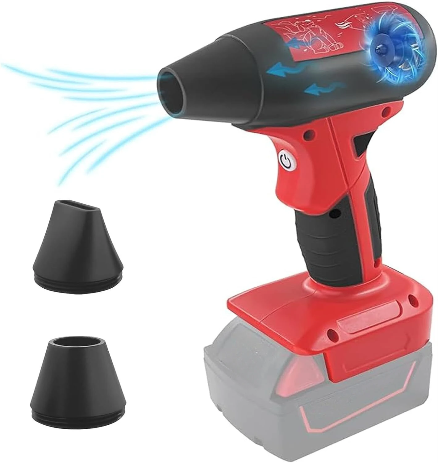 Ventilador Portátil sem Fio Mini Jet Ventilador Turbo Silencioso para Milwaukee Alta Velocidade Limpeza Portátil Bateria 18v 4-velocidade