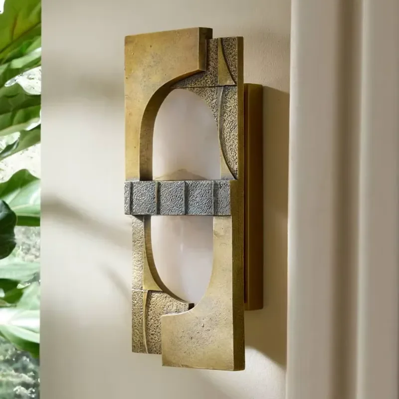Indoor Decoration Design Gold Creative Minimalist LED Small Wall Lamp for Bedroom Bedside Living Room Dining Room Corridor