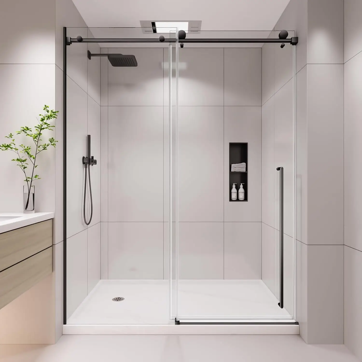 Frameless Shower Door, 56-60