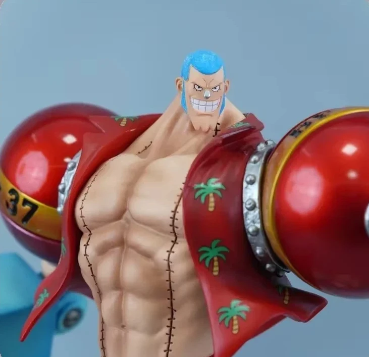 

One Piece Franky Double Head Action Figure - 28.5cm Classic Standing Pose Anime Statue for Desktop Decoration Collectible Gift
