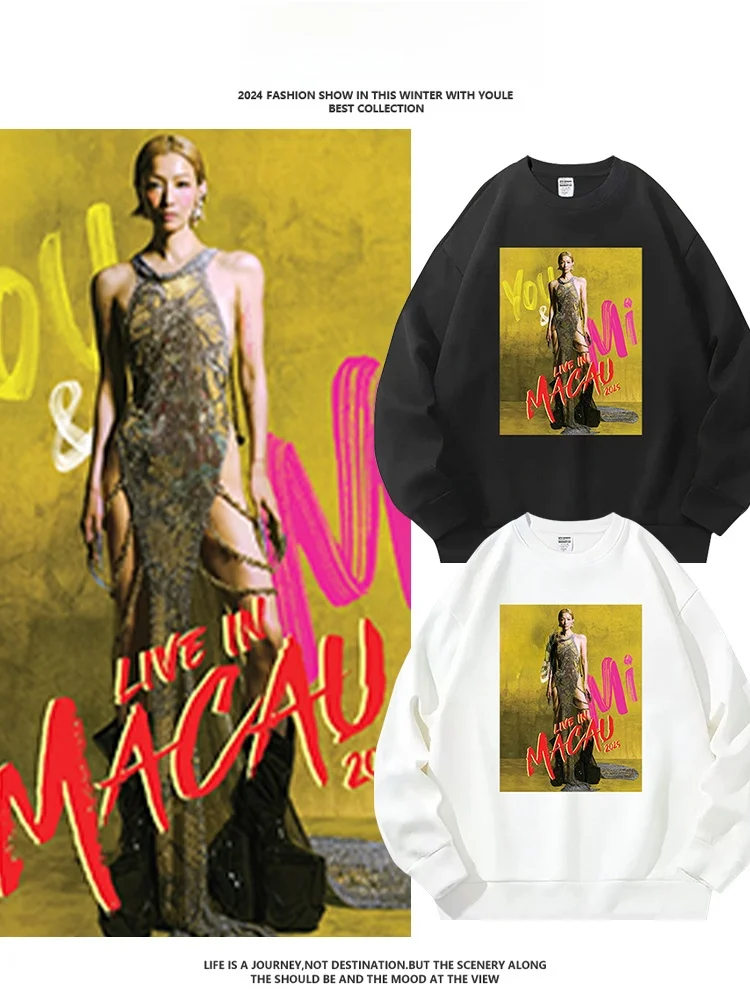 

Мужская толстовка Sammi Tour Concert, осенняя, удобная, из хлопка и полиэстера, молодежная, модная, с круглым вырезом