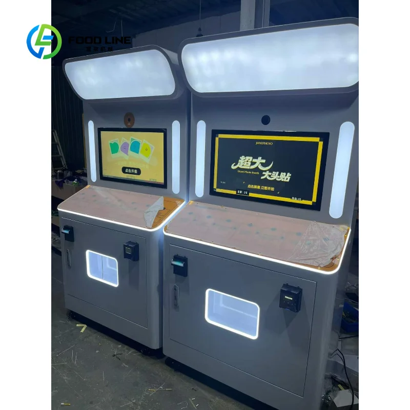 Customized Korean Sticker Photo Booth Machine for Wedding Party Self Service Photo Booth with Printer and Camera