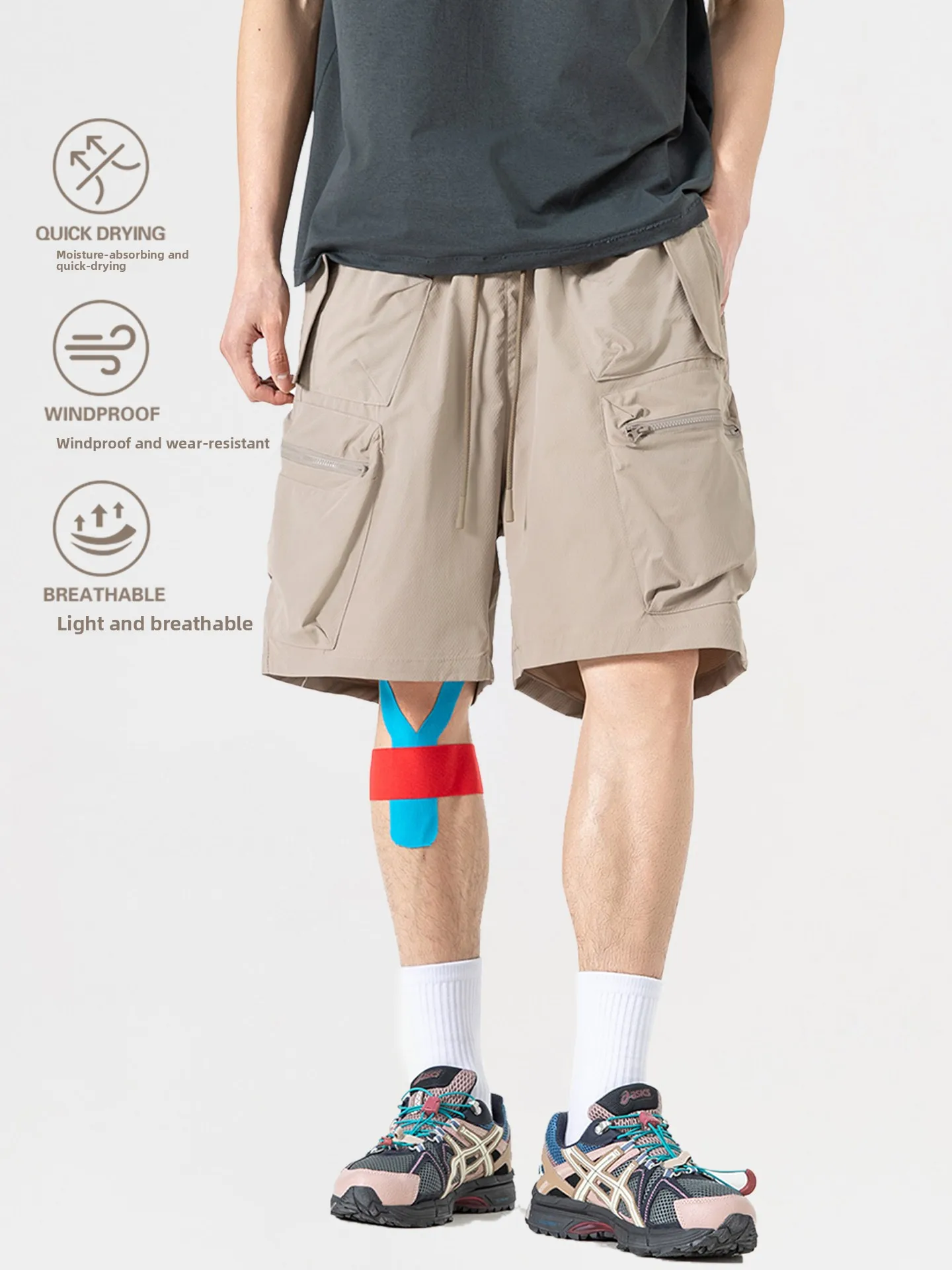 

Мужские легкие быстросохнущие брюки для активного отдыха и альпинизма, дышащие летние спортивные шорты MTN