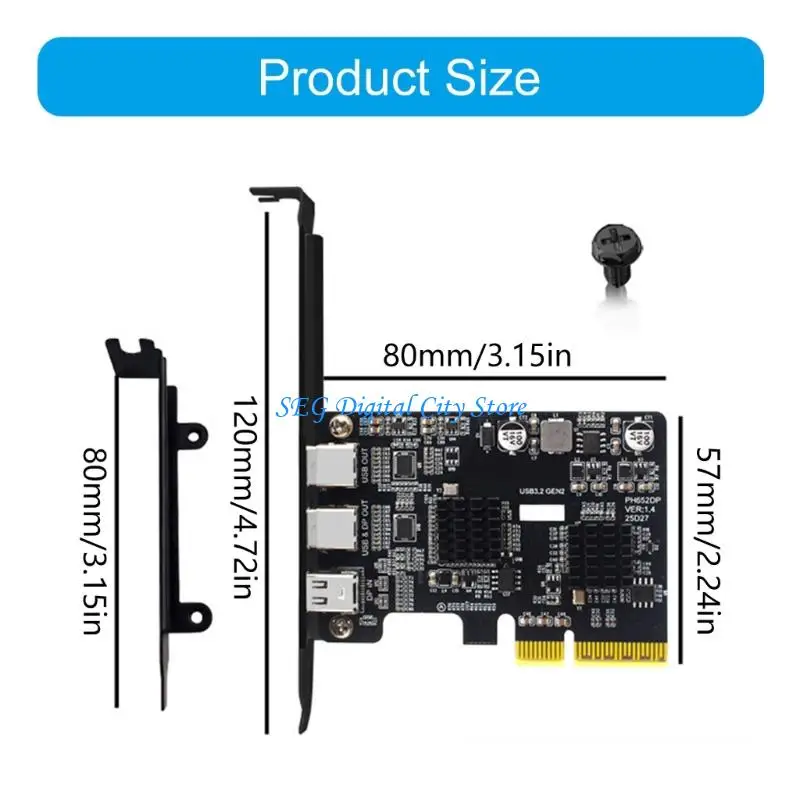 محولات بطاقة الفيديو U75B PCIe 4X إلى DisplayPort من النوع C لإخراج البيانات بسرعة عالية وإعدادات الشاشات المتعددة #6