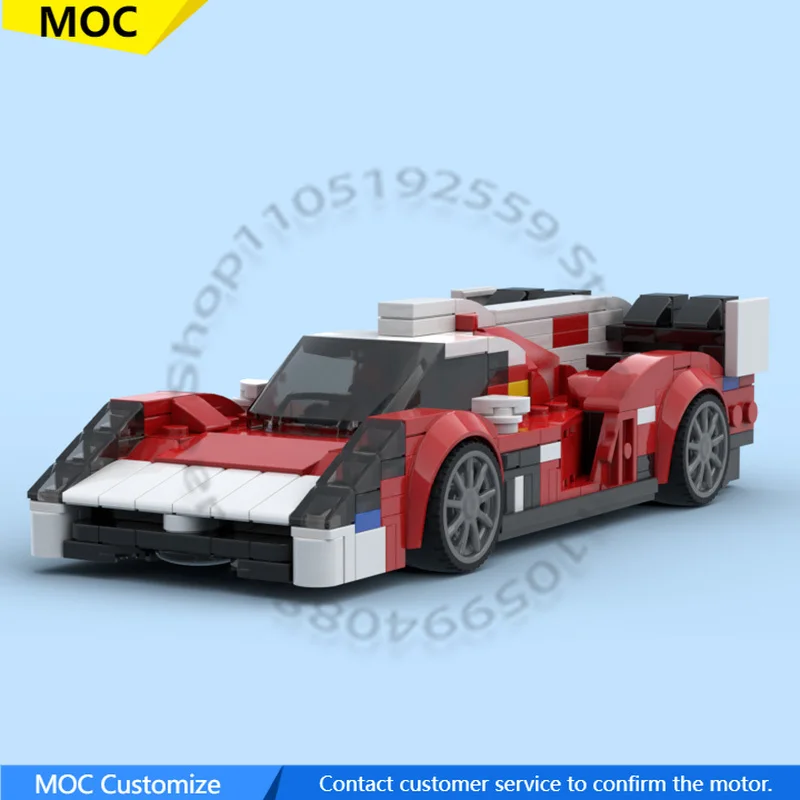 

399 PCS Sports car SCG 007 LMH #708 Glickenhaus Racing MOC Customize Modular Building Block Creative DIY Assembly Toy Gift
