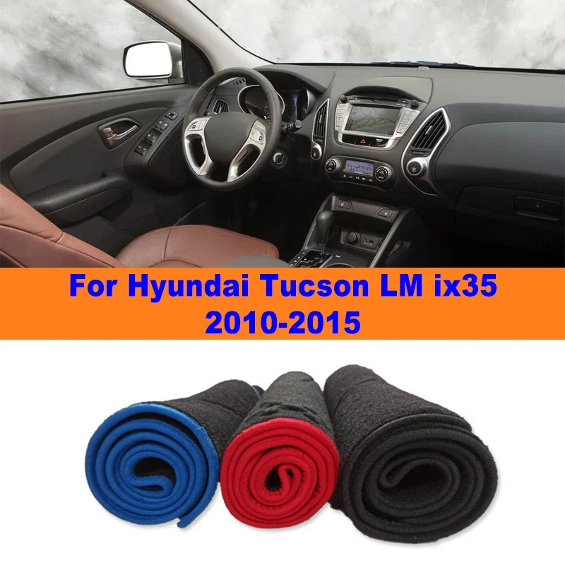 

Anti-Glare Dashboard Cover Dash Mat Non-Slip Sun Shade Pad Interior Protector For Hyundai Tucson LM ix35 2010-2015 Car Accessory