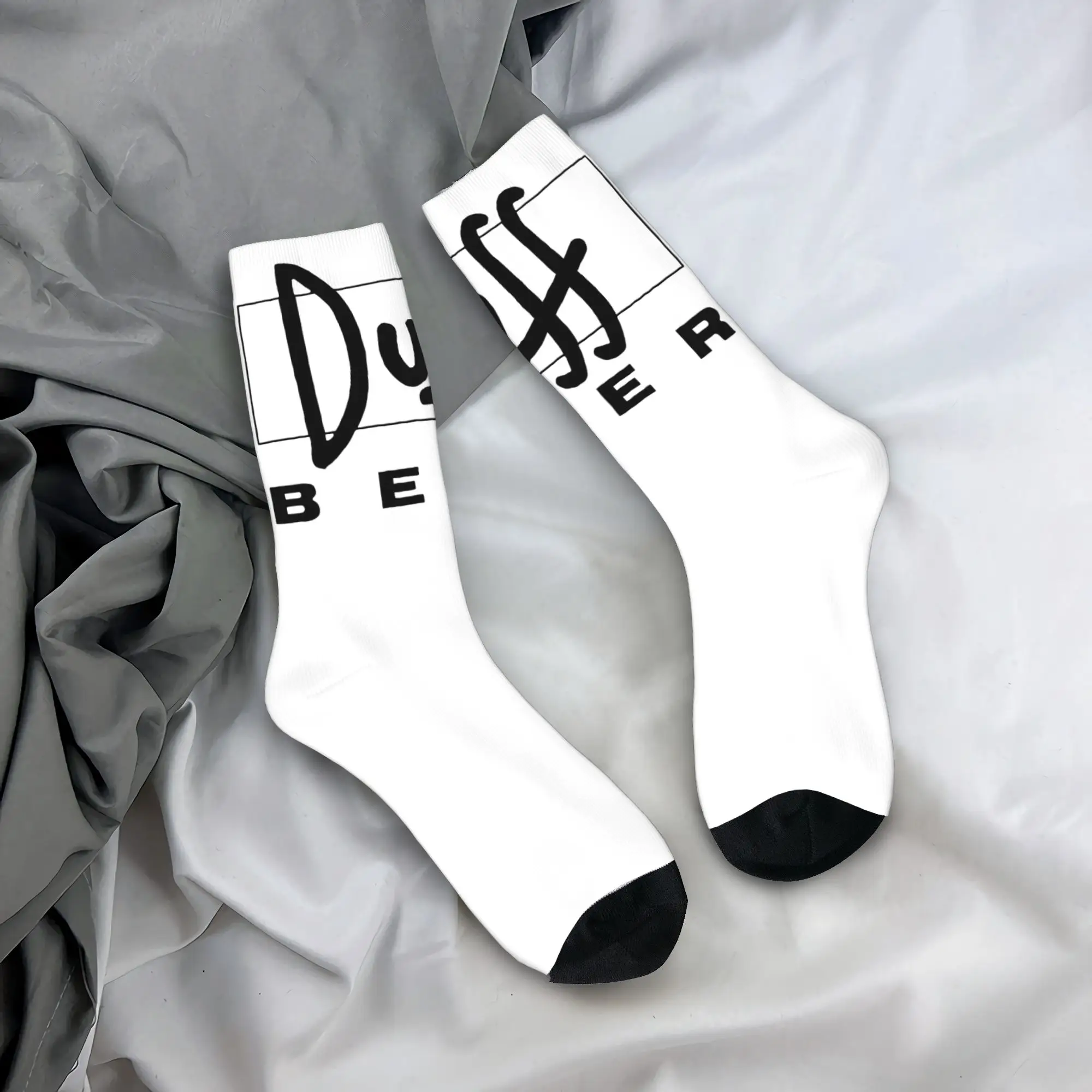 

Custom Duff Beer Mens Crew Socks Unisex Fun 3D Printed Dress Socks