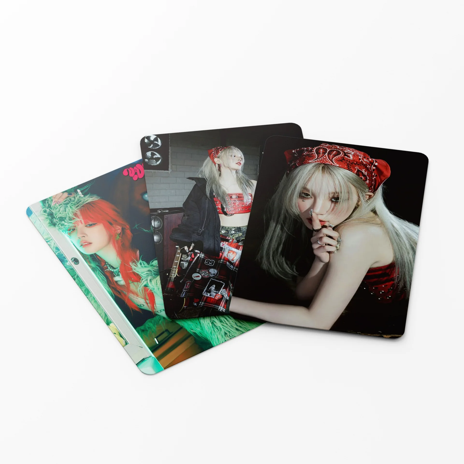 Kpop GIDLE Druo Cards, Song Yuqi Solo Photocards, New Album G-idle Photocards, Photo Print Cards, 55Pcs