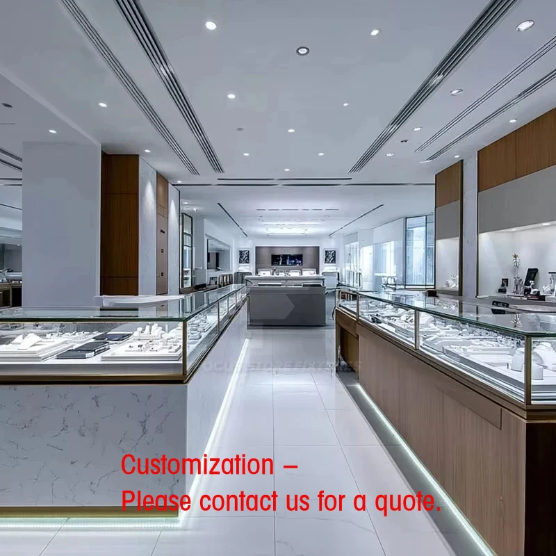 

custom.Portable High End Aluminum Glass Locking Jewelry Display Furniture Showcase Trade Shows
